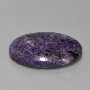 26.72 ct Violet Charoite Stone, Natural Charoite in Oval Cabochon Shape for Sale