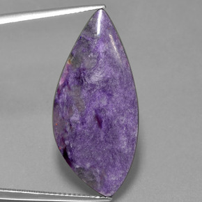 12.93 ct Violet Charoite Gemstone, Charoite Gem in Fancy Cabochon Shape for Sale.