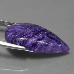 Charoite Gemstone in 25.2 x 14.5 mm Size for Sale, Charoite Stone in Violet Color