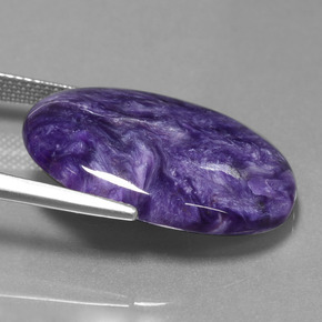 Charoite Gemstone in 25.1 x 18.1 mm Size for Sale, Charoite Stone in Violet Color