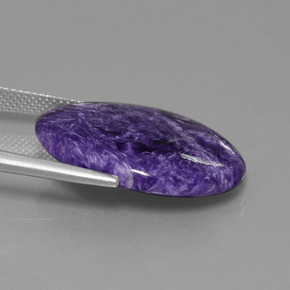 Charoite Gemstone in 25.1 x 18.2 mm Size for Sale, Charoite Stone in Violet Color
