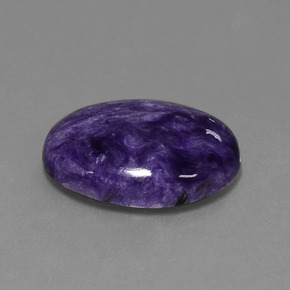 15.00 ct Violet Charoite Stone, Natural Charoite in Oval Cabochon Shape for Sale