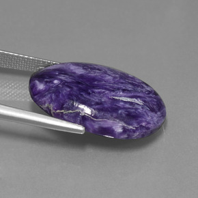 Charoite Gemstone in 22.5 x 16.3 mm Size for Sale, Charoite Stone in Violet Color