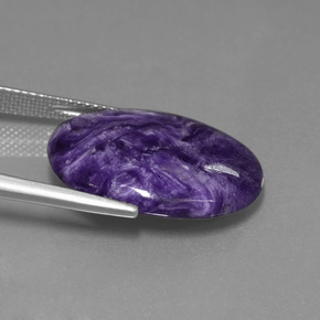 Charoite Gemstone in 21.7 x 16.3 mm Size for Sale, Charoite Stone in Violet Color