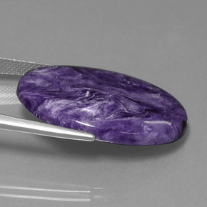 Charoite Gemstone in 30 x 22 mm Size for Sale, Charoite Stone in Violet Color