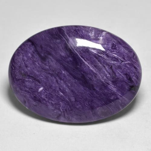 Violeta malva Charoita Gema - 31ct Cabujón Óvalo (ID: 448615)