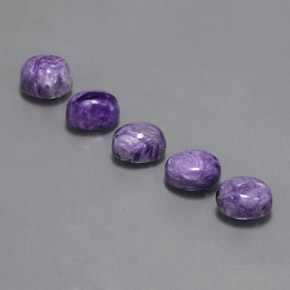 Charoite Gemstone in 8 x 6 mm Size for Sale, Charoite Stone in Violet Color