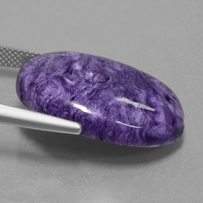 Charoite Gemstone in 25.1 x 18.2 mm Size for Sale, Charoite Stone in Violet Color