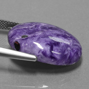 Charoite Gemstone in 22.2 x 16.3 mm Size for Sale, Charoite Stone in Violet Color
