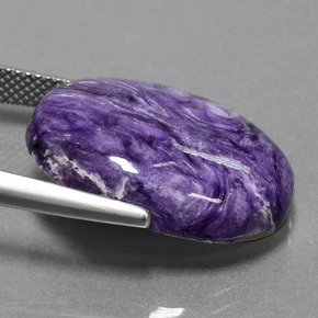 Charoite Gemstone in 22.1 x 16.4 mm Size for Sale, Charoite Stone in Violet Color