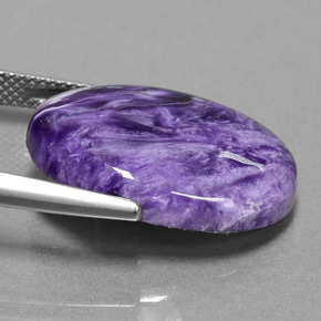 Charoite Gemstone in 22.2 x 15.9 mm Size for Sale, Charoite Stone in Violet Color