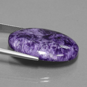 Charoite Gemstone in 30.2 x 21.9 mm Size for Sale, Charoite Stone in Violet Color