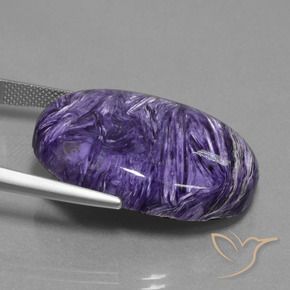 Charoite Gemstone in 30.3 x 22.2 mm Size for Sale, Charoite Stone in Deep Violet Color