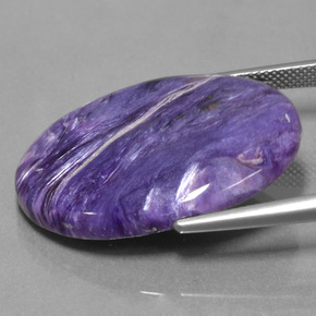 Charoite Gemstone in 30.5 x 22.4 mm Size for Sale, Charoite Stone in Violet Color