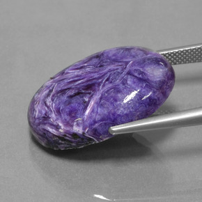 Charoite Gemstone in 25.1 x 18.3 mm Size for Sale, Charoite Stone in Violet Color