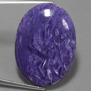 25.7ct Oval Cabochon Violet Charoite for sale thumb image of 25.7ct Oval Cabochon Violet Charoite (ID: 456101)