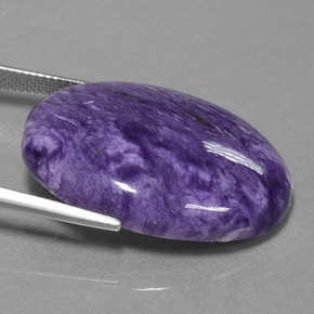 Charoite Gemstone in 30.2 x 22.1 mm Size for Sale, Charoite Stone in Violet Color