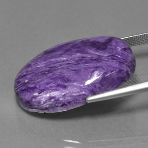 Charoite Gemstone in 25.2 x 18.1 mm Size for Sale, Charoite Stone in Violet Color