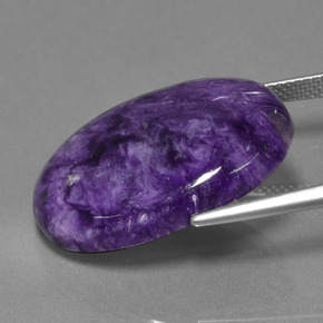 Charoite Gemstone in 25.2 x 18.3 mm Size for Sale, Charoite Stone in Violet Color