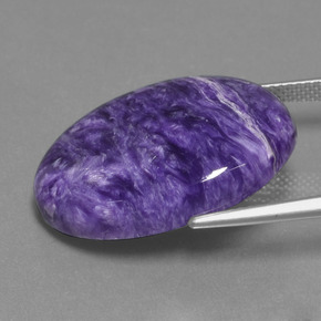 Charoite Gemstone in 25.3 x 18.3 mm Size for Sale, Charoite Stone in Violet Color