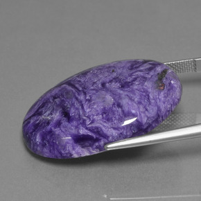 Charoite Gemstone in 30 x 22.2 mm Size for Sale, Charoite Stone in Velvet Purple Violet Color