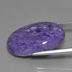 Charoite Gemstone in 25.2 x 18.2 mm Size for Sale, Charoite Stone in Violet Color