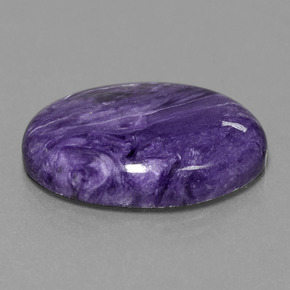 14.80 ct Violet Charoite Stone, Natural Charoite in Oval Cabochon Shape for Sale