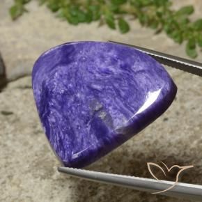 Charoite Gemstone in 30 x 26.4 mm Size for Sale, Charoite Stone in Medium Violet Color