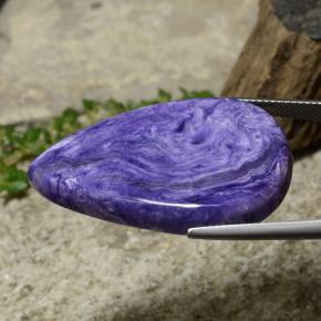 Charoite Gemstone in 35.3 x 21.4 mm Size for Sale, Charoite Stone in Violet Color