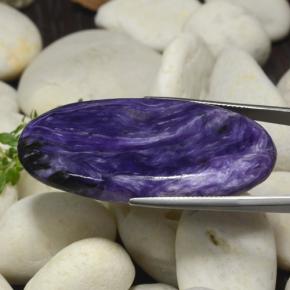 Charoite Gemstone in 48.6 x 22.1 mm Size for Sale, Charoite Stone in Violet Color