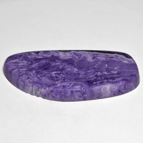 Charoite Gemstone in 50.9 x 27 mm Size for Sale, Charoite Stone in Deep Violet Color