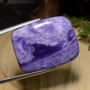 29.36 ct Violet Charoite Stone, Natural Charoite in Cushion Cabochon Shape for Sale