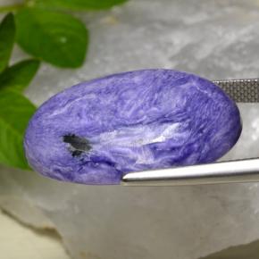 Charoite Gemstone in 26.5 x 17.4 mm Size for Sale, Charoite Stone in Violet Color