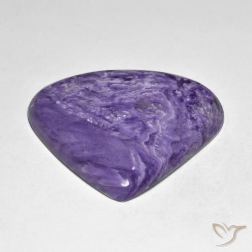 Charoite Gemstone in 35.8 x 33.7 mm Size for Sale, Charoite Stone in Medium Violet Color