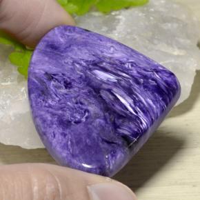 Charoite Gemstone in 45 x 34.7 mm Size for Sale, Charoite Stone in Violet Color