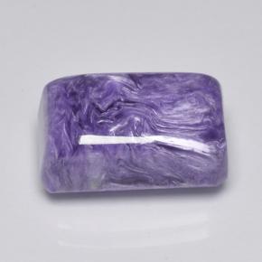 8.46 ct Violet Charoite Stone, Natural Charoite in Octagon Cabochon Shape for Sale