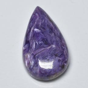 8.7ct Pear Cabochon Violet Charoite Gem for sale 8.7ct Pear Cabochon Violet Charoite Gem (ID: 499927)