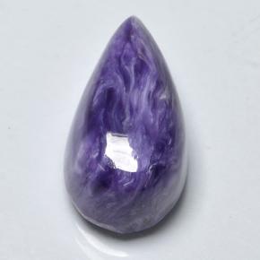 4.9ct Pear Cabochon Violet Charoite Gem for sale 4.9ct Pear Cabochon Violet Charoite Gem (ID: 499931)