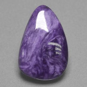 tiefviolett Charoit Edelstein - 12.7ct Haifischflosse Cabochon (ID: 500092)