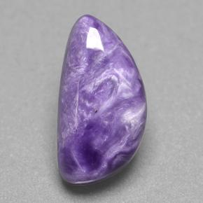 5ct Half Heart Cabochon Violet Charoite Gem for sale 5ct Half Heart Cabochon Violet Charoite Gem (ID: 500096)