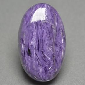 10.57 ct Violet Charoite Gemstone, Charoite Gem in Oval Cabochon Shape for Sale.