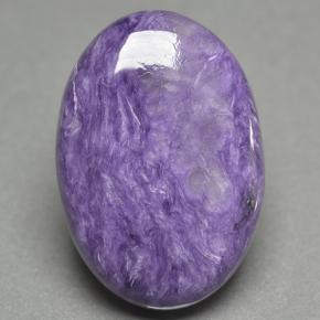 16.59 ct Violet Charoite Gemstone, Charoite Gem in Oval Cabochon Shape for Sale.