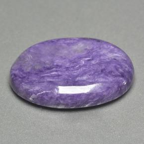16.59 ct Violet Charoite Stone, Natural Charoite in Oval Cabochon Shape for Sale