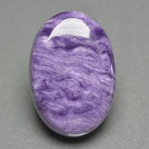 12.16 ct Violet Charoite Gemstone, Charoite Gem in Oval Cabochon Shape for Sale.
