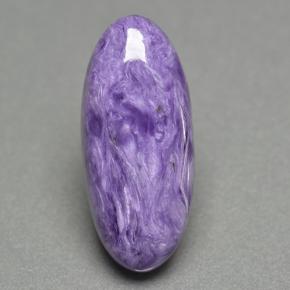 8.15 ct Violet Charoite Gemstone, Charoite Gem in Oval Cabochon Shape for Sale.