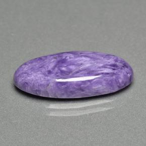 8.15 ct Violet Charoite Stone, Natural Charoite in Oval Cabochon Shape for Sale