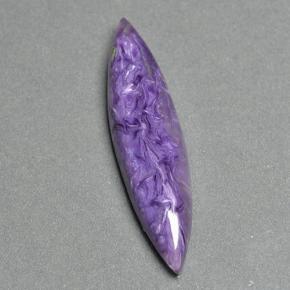 8.00 ct Violet Charoite Gemstone, Charoite Gem in Marquise Cabochon Shape for Sale.