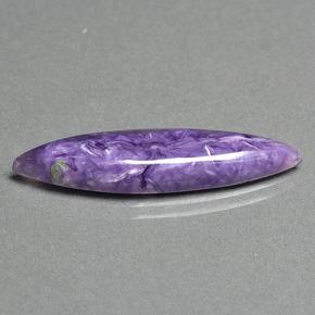 8.00 ct Violet Charoite Stone, Natural Charoite in Marquise Cabochon Shape for Sale