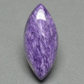 9.36 ct Violet Charoite Gemstone, Charoite Gem in Marquise Cabochon Shape for Sale.