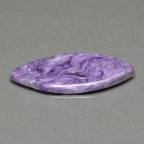 4.65 ct Violet Charoite Stone, Natural Charoite in Marquise Cabochon Shape for Sale